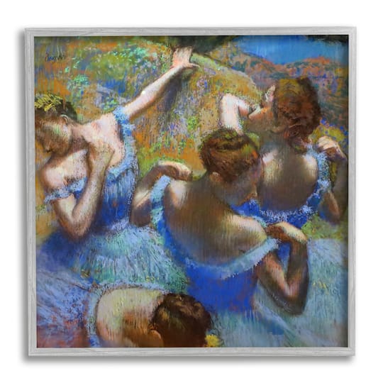 Stupell Industries Ballet Dancers Classic Degas Wall Art in Gray Frame
